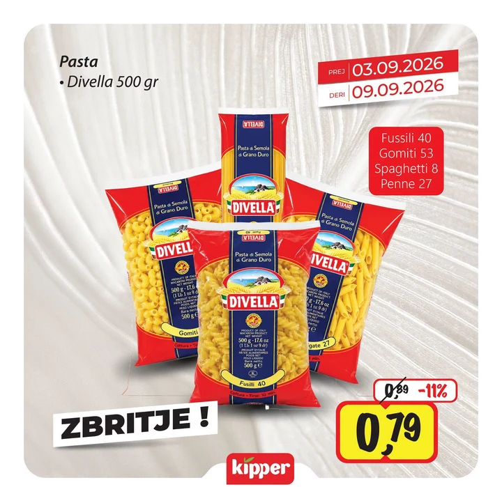 Divella Pasta 500 Gr