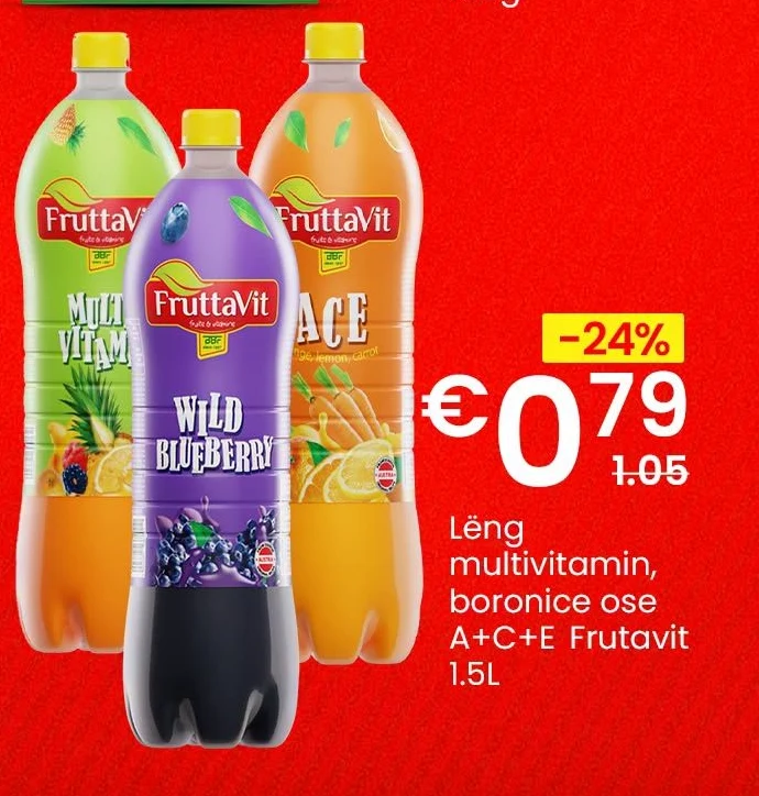 Lëng Multivitamin, Boronice Ose A+c+e Frutavit 1.5L