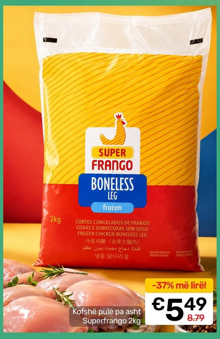 Kofshë Pule pa Asht Superfrango 2KG