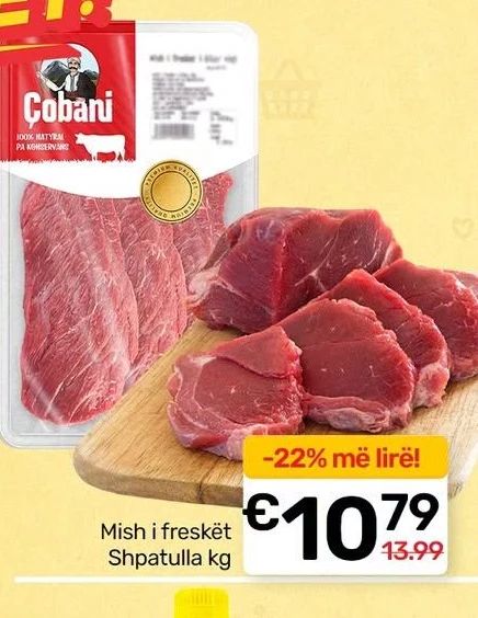 Mish I Freskët Shpatulla Kg