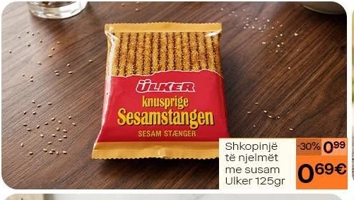 Shkopinjë Të Njelmët me Susam Ulker 125GR