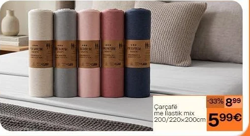 Çarçafë me Llastik Mix 200/220X200CM