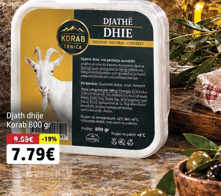 Djath Dhije Korab 800 Gr