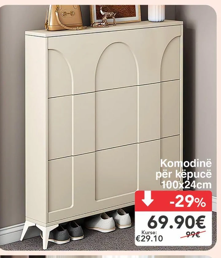 Komodinë për Këpucë 100X24CM