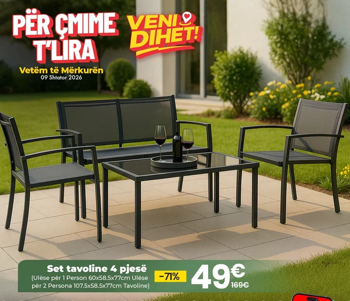 Set Tavoline 4 Pjesë
