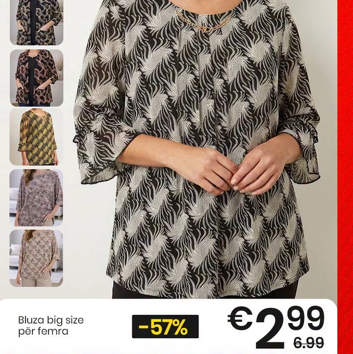 Bluza Big Size për Femra