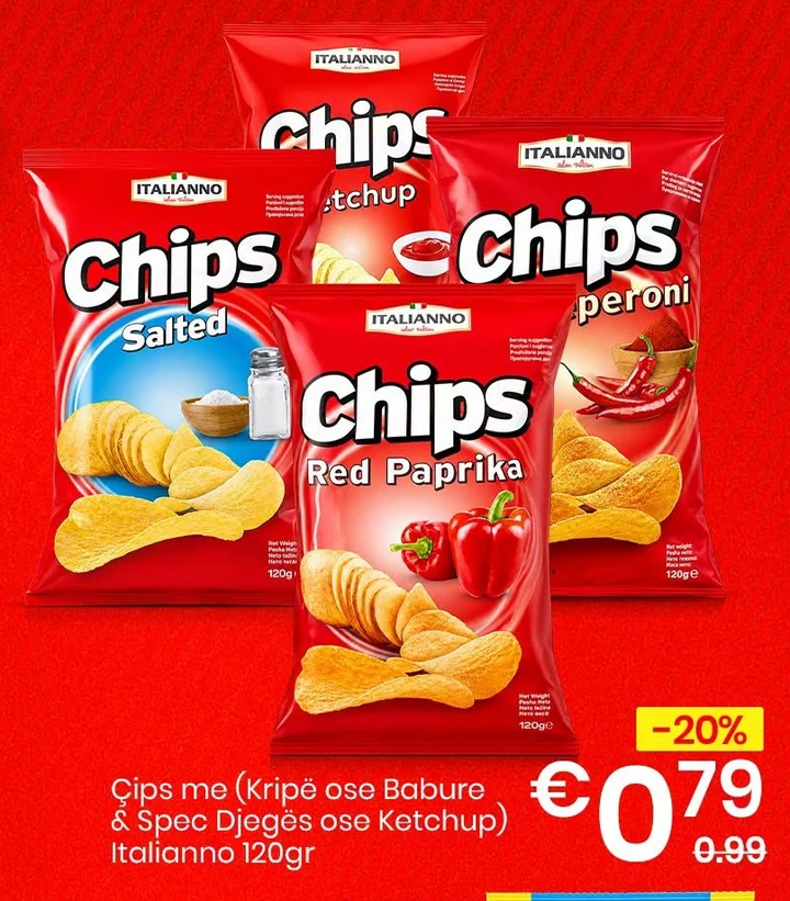 Çips me Italianno 120GR