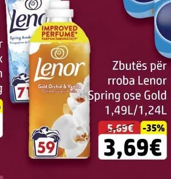 Zbutës për Rroba Lenor Spring Ose Gold 1,49L/1,24L