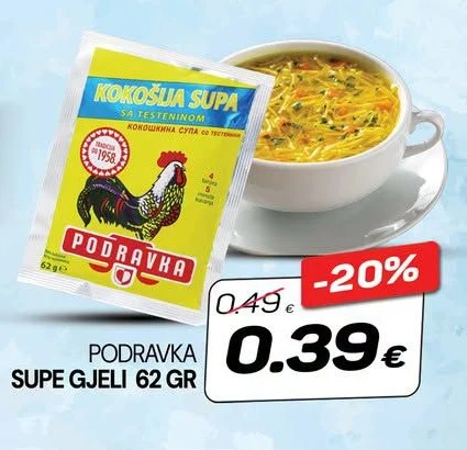 Podravka Supe Gjeli 62 Gr