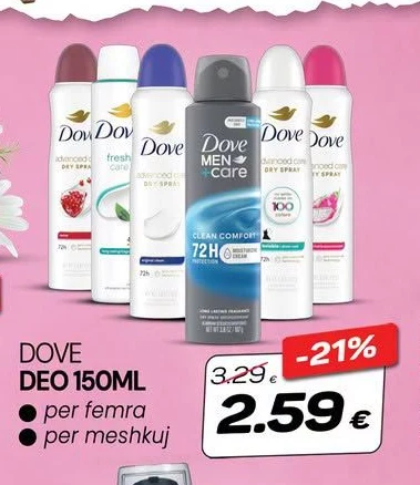 Dove Deo 150ML
