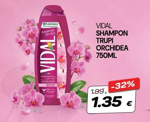 Vidal Shampon Trupi Orchidea 750ML