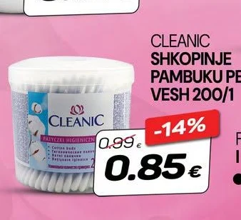 Cleanic Shkopinje Pambuku per Vesh 200/1