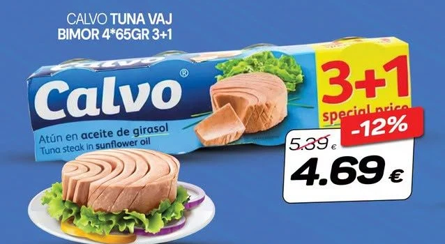 Calvo Tuna Vaj Bimor 4*65GR 3+1