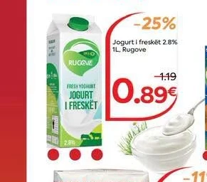 Jogurt I Freskët 2. 1L, Rugove