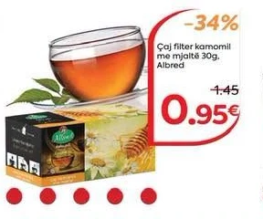 Çaj Filter Kamomil me Mjaltë 30G, Albred