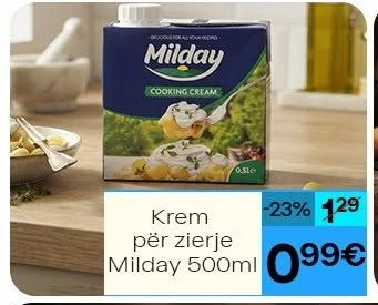 Krem për Zierje Milday 500ML