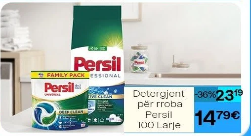 Detergjent për Rroba Persil 100 Larje