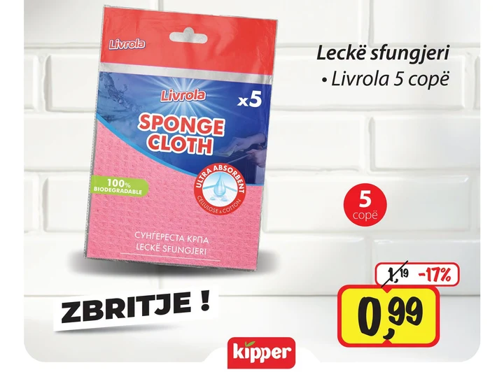 Livrola Leckë Sfungjeri 5 Copë