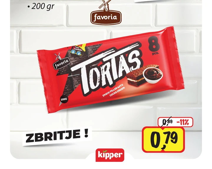 Favoria Tortas Desert me Kakao 200 Gr