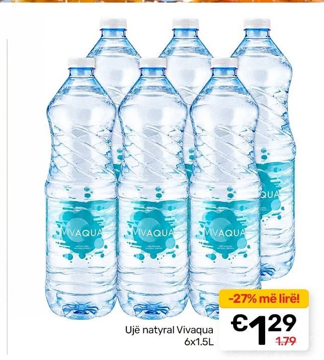 Ujë Natyral Vivaqua 6X1.5L