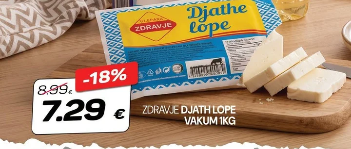 Zdravje Djath Lope Vakum 1KG