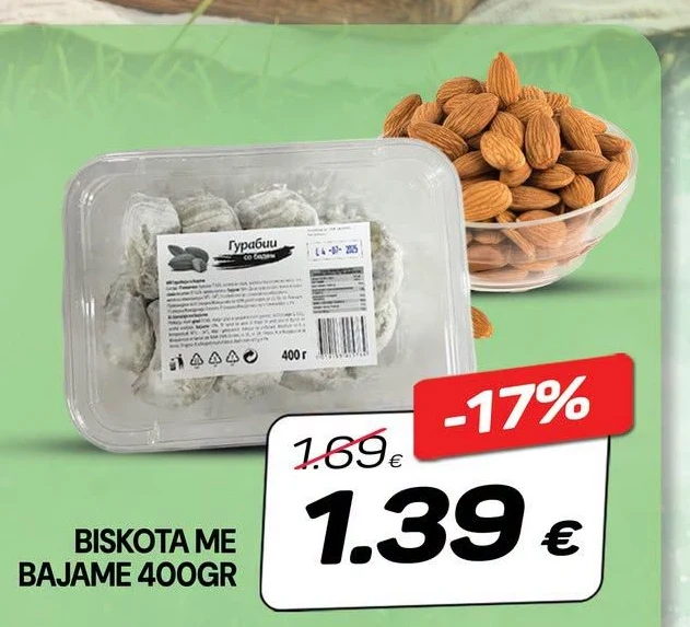 Biskota me Bajame 400GR