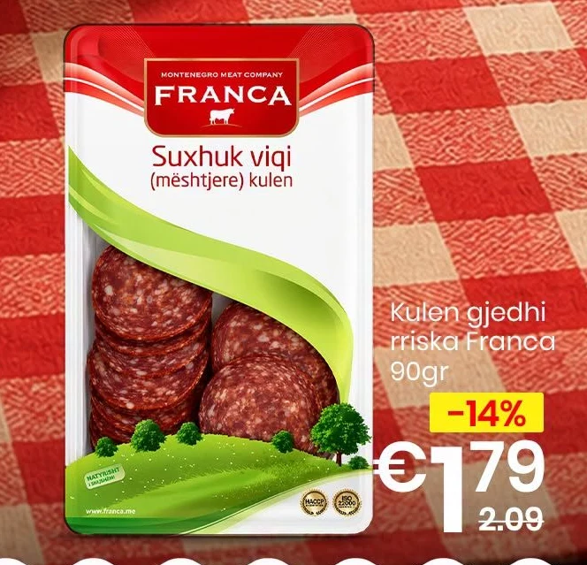Kulën Gjedhi Rriskq Franca 90GR