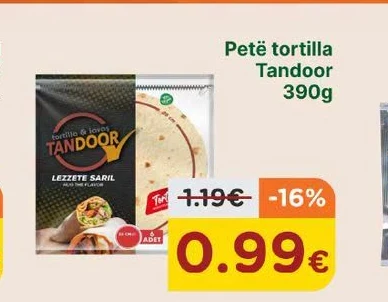 Petë Tortilla Tandoor 390G
