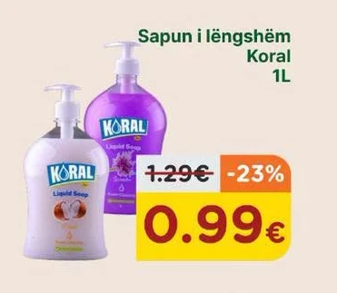 Sapun I Lëngshëm Koral 1L