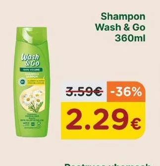 Shampon Wash & Go 360ML