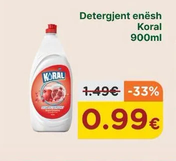 Detergjent Enësh Koral 900ML