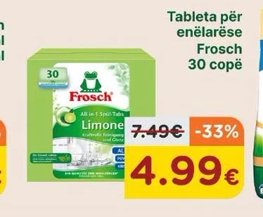 Tableta për Enëlarëse Frosch 30 Copë