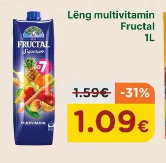 Lëng Multivitamin Fructal 1L
