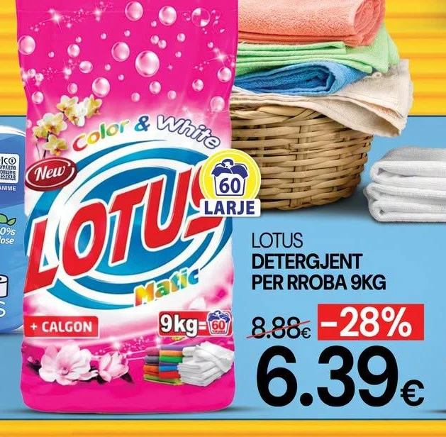 Lotus Detergjent per Rroba 9KG