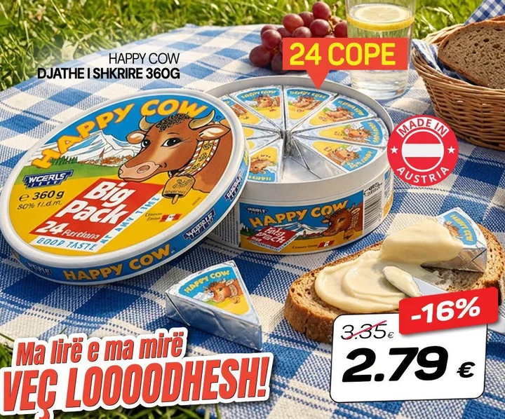 Happy Cow Djathë I Shkrirë 360G
