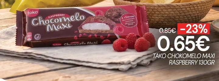 Tako Chokomelo Maxi Raspberry 130GR