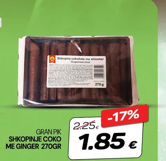 Gran Pik Shkopinje Coko me Ginger 270GR