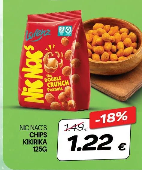 Nic Nac's Chips Kikirika 125G