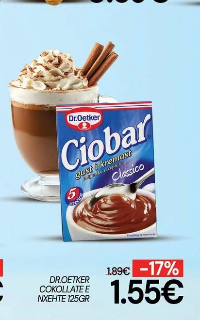 Dr. Oetker Cokolate E Nxehte 125GR