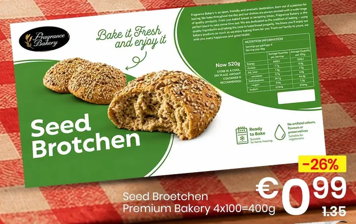 Seed Broetchen Premium Bakery 4X100=400G