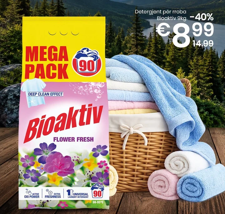 Detergjent për Rroba Bioaktiv 9KG