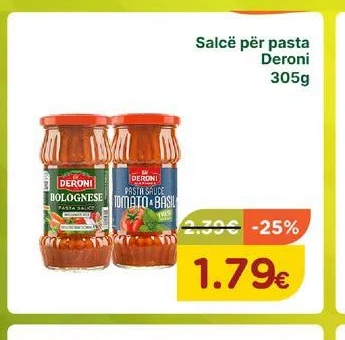 Salcë për Pasta Deroni 305G