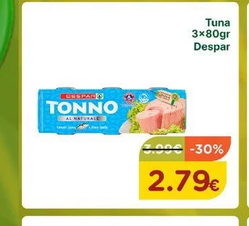 Tuna 3X80GR Despar