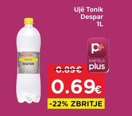 Ujë Tonik Despar 1L