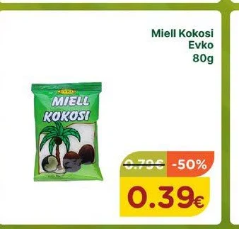 Miell Kokosi Evko 80G
