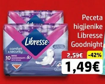 Peceta Higjenike Libresse Goodnight