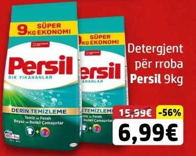 Detergjent për Rroba Persil 9KG