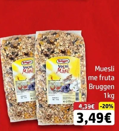 Muesli me Fruta Bruggen