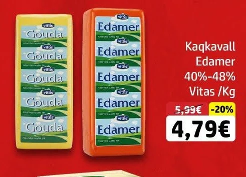 Kaqkavall Edamer Vitas