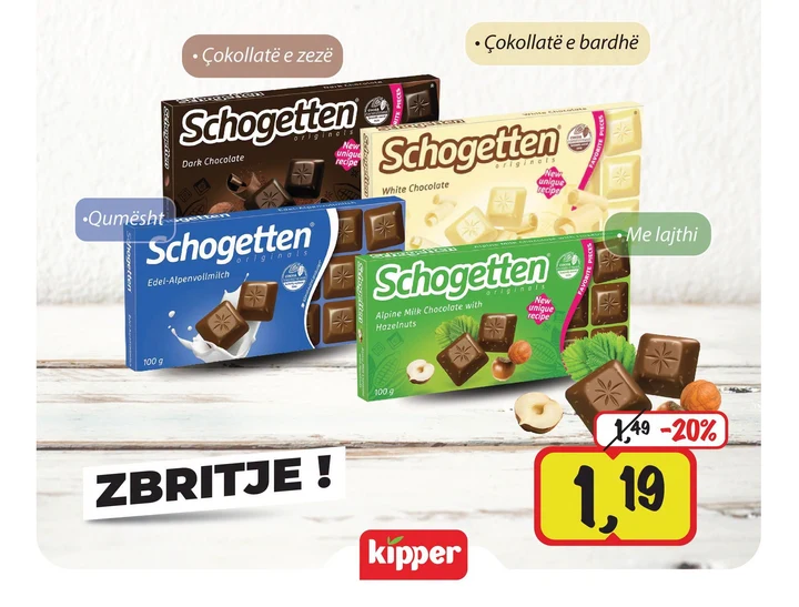 Schogetten Çokollatë 100 Gr